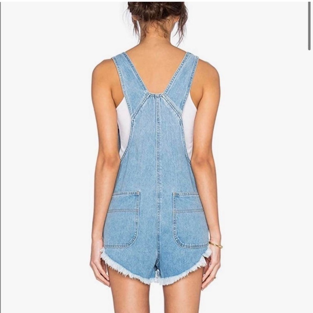 The Laundry Room Little Howdies Overalls Shorts Women’s Medium/Large - Picture 2 of 13